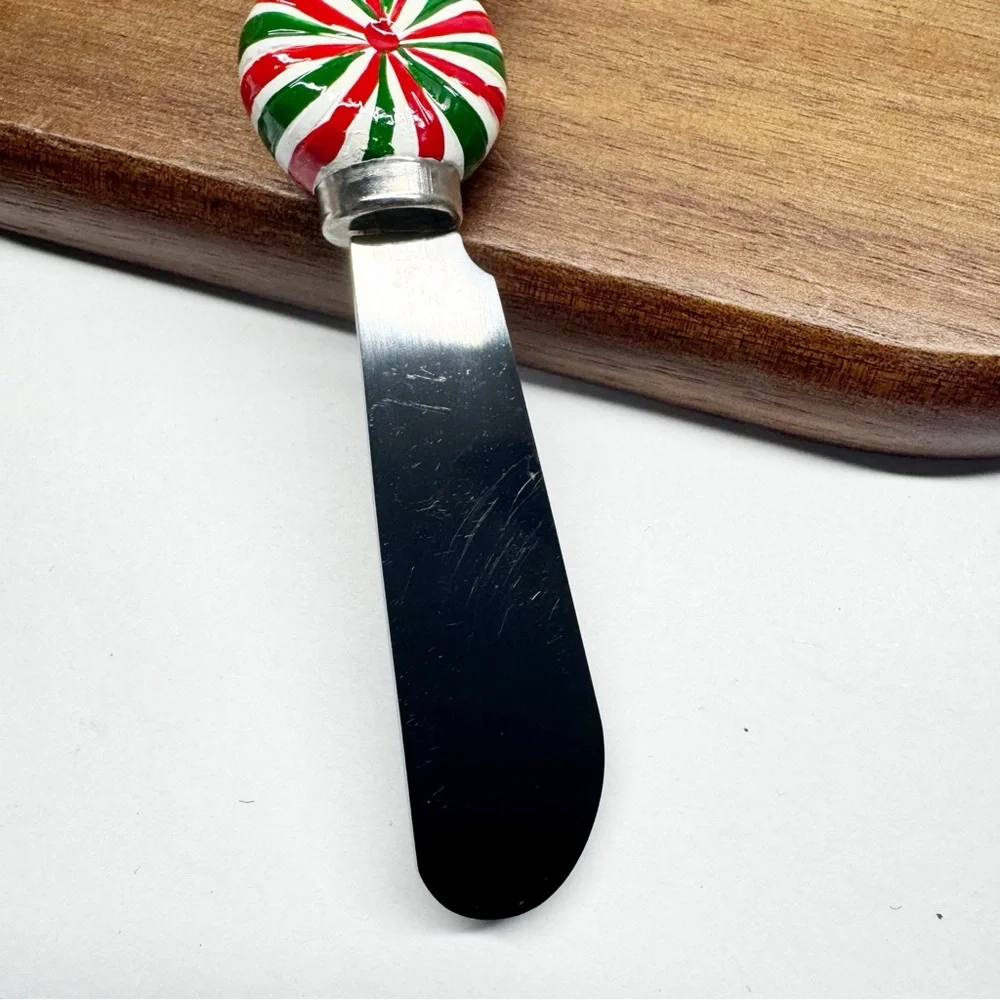 Boston Warehouse Y2K Peppermint Candy Dip Bowl & Spreader